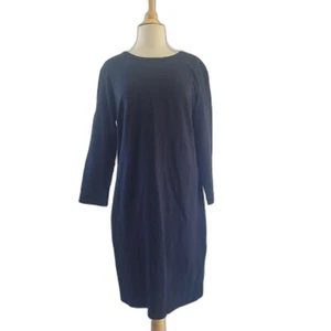 Old Navy 3/4 sleeve knee length dress black cotton spandex size XL - Picture 1 of 5