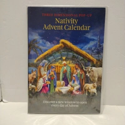 Nativity Countdown Calendar 3 Dimensional Christmas Pop Up Advent No Chocolate - Image 1 of 4