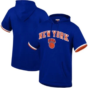Mitchell & Ness NBA Youth Boys New York Knicks Short Sleeve French Terry Hoodie - Picture 1 of 7