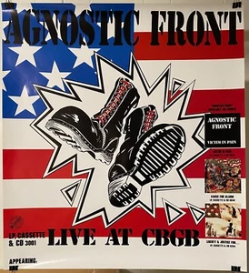 Agnostic Front Live at CBGB 1989 24x24  Poster Very rare and hard to find. Promo - Picture 1 of 1
