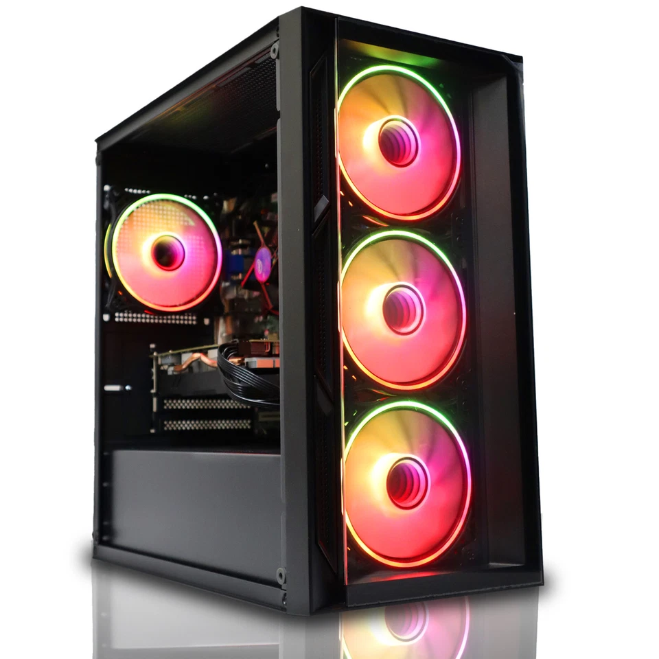 Fast Gaming PC i3 i5 i7 16GB DDR3 2TB + 240GB SSD 6GB RTX 3050 Windows 10 Wi-Fi - Image 1 of 4