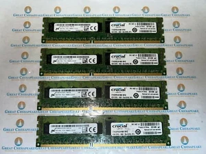 Lot of 4 Micron MT18KSF51272PZ-1G6K1 16GB Total (4GBx4) PC3L-12800R DDR3 ECC Ram - Picture 1 of 1