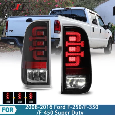 Sequentail LED Tail Lights For 2008-2016 Ford F-250 F-350 F-450 Super Duty Pair - Image 1 of 4