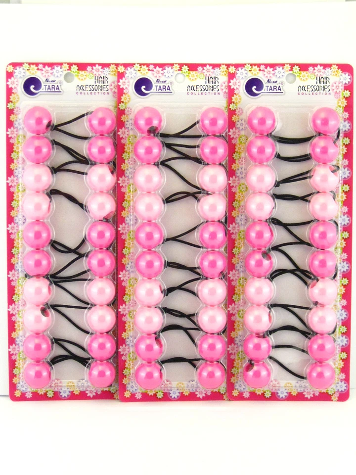 TARA TWINBEAD BURBUJA COLA DE CABALLO METAL LIBRE CABELLO ELÁSTICO - ROSAS - 10 PIEZAS. Foto 1 de 1