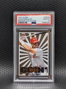 1997 Score Juan Gonzalez SUPER RARE Reserve Collection PSA 10 **POP 1** GEM MINT