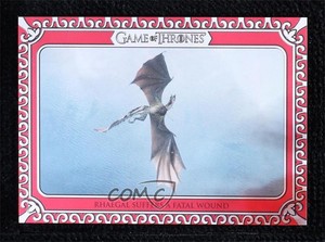 2021 Game of Thrones The Iron Anniversary Series 1 Red 25/25 Rhaegal #181 ep3