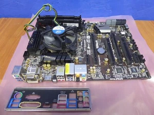 ASROCK Z77 ETREME 4 MOTHERBOARD COMBO INTEL i5-3450 3.1GHz 8GB w/ I/O SHIELD - Picture 1 of 17
