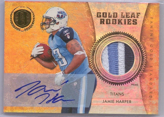 Jaime Harper 35 2011 Panini Gold Standard Gold Leaf Rookies Patch Auto 21/25 - Image 1 of 1