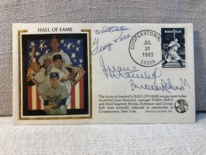 Juan Marichal Alston Kell Robinson Signed FDC 1983 Baseball Envelope Cachet JSA - Picture 1 of 3