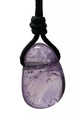 Collar Cristal Amatista Piedra Curativa Hombres Mujeres Unisex Joyería Regalo Vegano Foto 1 de 4