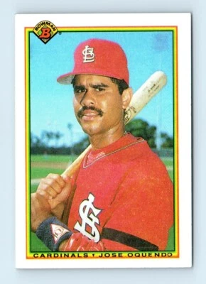 1990 Bowman Jose Oquendo St. Louis Cardinals #200 - Image 1 of 2