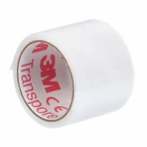 3M 1527S Transpore Clear Surgical Tape 1" X 1.5 yd Roll for wireless mics - Picture 1 of 3