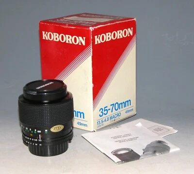 [Old Stock] Koboron 35-70mm 1:3.5-4.8 Macro Lens for Nikon AI-S - Image 1 of 4