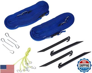 Park and Sun Sports Adjustable Outdoor Volleyball Boundary Webbing with Groun - Afbeelding 1 van 3