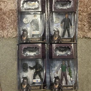 The Dark Knight Batman Movie Figure Bundle Joker Two Face Batman Harvey Dent New - Picture 1 of 6