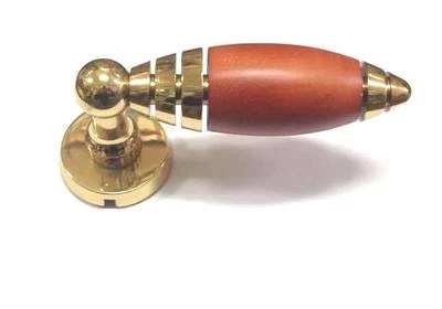 Maniglia per porte VALLI & VALLI H193 "Lulu" in OROLUX e impugnatura CILIEGIO Foto 1 de 2