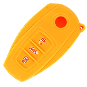 Custodia silicone ciotola case per VW Touareg dal 2010 Keyless Go chiave 7P5 7P6 - Foto 1 di 3