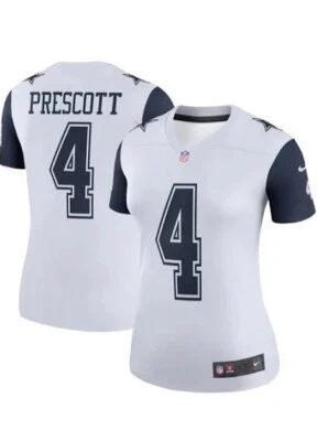 Футболка женская Dallas Cowboys Dak Prescott No4 Nike альтернативная версия размер S новая - Изображение 1 из 4