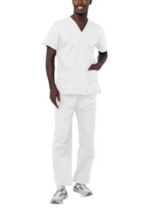 Adar Men Workwear Medical Nursing Doctor Uniform Scrub Set Uniform Shirt & Pants - Picture 1 of 161