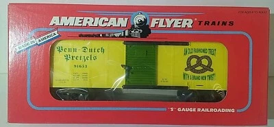 NIB American Flyer S Scale NTTM Special Run "Penn-Dutch Pretzels" Box Car #91653 - Image 1 of 4