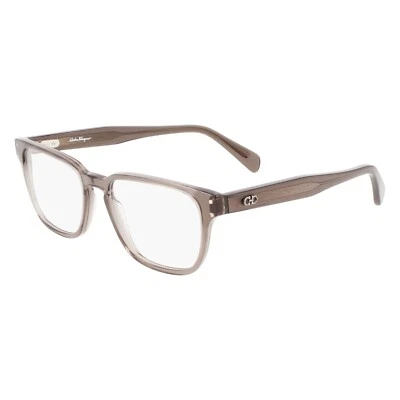 Monturas rectangulares de 51 mm para hombre Salvatore Ferragamo gris SF2924-020 Foto 1 de 3