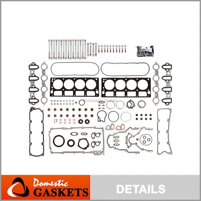 Juego de pernos de junta completa OHV para Chevrolet Silverado GMC Sierra Yukon 04-09 6,0 L Foto 1 de 4