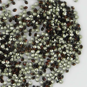 1028 PP18 ST *** 100 Swarovski Strasssteine konischer Boden 2,45mm SMOKED TOPAZ F - Bild 1 von 4