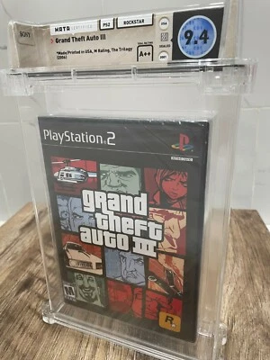 Grand Theft Auto 3 Sony Playstation 2 Factory Sealed Video Game Wata 9.4 GTA III - Image 1 of 4