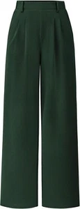 PRETTYGARDEN Women's Wide Leg Dress Pants Dressy Casual High Elastic Waisted Wor - Picture 1 of 16