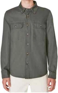 Lucky Brand Men's Long Sleeve Button Down Shirt Jacket - Color: Raven - Size S - Picture 1 of 8