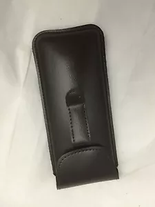 pocket clip brown eyeglass case Semi hard case - protects glasses - Picture 1 of 2