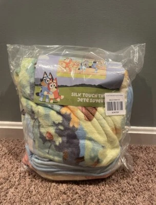 NEW Ludo Studios Bluey Hot Topic Dance Mode 50x60” Silk Touch Throw Blanket - Image 1 of 4