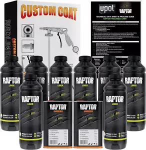 U-Pol Raptor Tintable Urethane Spray-On Truck Bed Liner Kit Custom Coat Spray - Picture 1 of 12