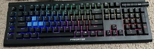 acer preditor aethon 500 Wired Mechanical gaming keyboard Tested Working - Picture 1 of 6