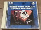 Where in the World is Carmen Sandiego CD Rom PC Engine Duo Japanese US Seller
