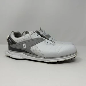 FootJoy Mens PRO/SL "FJ" Spikeless BOA Golf Shoes 53817 White Size 8M - Working - Picture 1 of 8