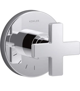 E-2. KOHLER K-T73135-3-CP Composed Volume Control Valve Trim with Cross Handle. - Picture 1 of 6