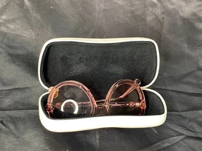 Chanel Sunglasses Pink Made In Italy Women's Round Frames #S1590 #71199 - Image 1 of 4