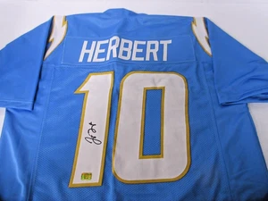 JUSTIN HERBERT Signed Jersey XL  CHARGERS Autograph w/COA (GOLDEN) + FREE SHIP! - Picture 1 of 3