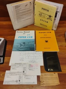 J-3 Piper Cub Service Manuals, Original Registration From 1956, Service Bulletin - Foto 1 di 23