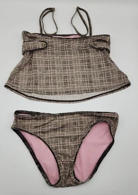 Traje de baño Tankini Juicy Couture para niña de 2 piezas talla 14 años usado Foto 1 de 4