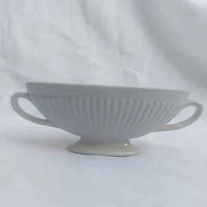 Wedgwood Windsor Grey Creamware Mantle Vase Ribbed Planter Trophy Constance Spry - Picture 1 of 8
