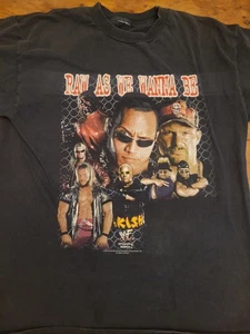 Vintage 2000 WWF Raw As We Wanna Be T-Shirt Erwachsene XL The Rock Stone Cold Triple H - Bild 1 von 9