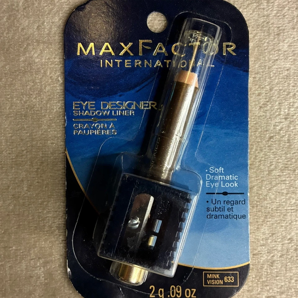 Max Factor International EYE DESIGNER SHADOW LINER *MINK* 633 Sharpener - Image 1 of 4