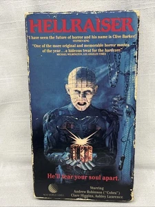Hellraiser VHS Tape 1987 New World Video Tested - Some Sleeve Wear - Bild 1 von 7