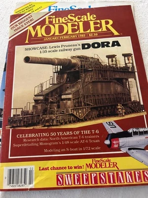 FineScale Modeler Magazine Jan-Feb 1985 Dora Railway Gun T-6 Tanks Foto 1 de 2