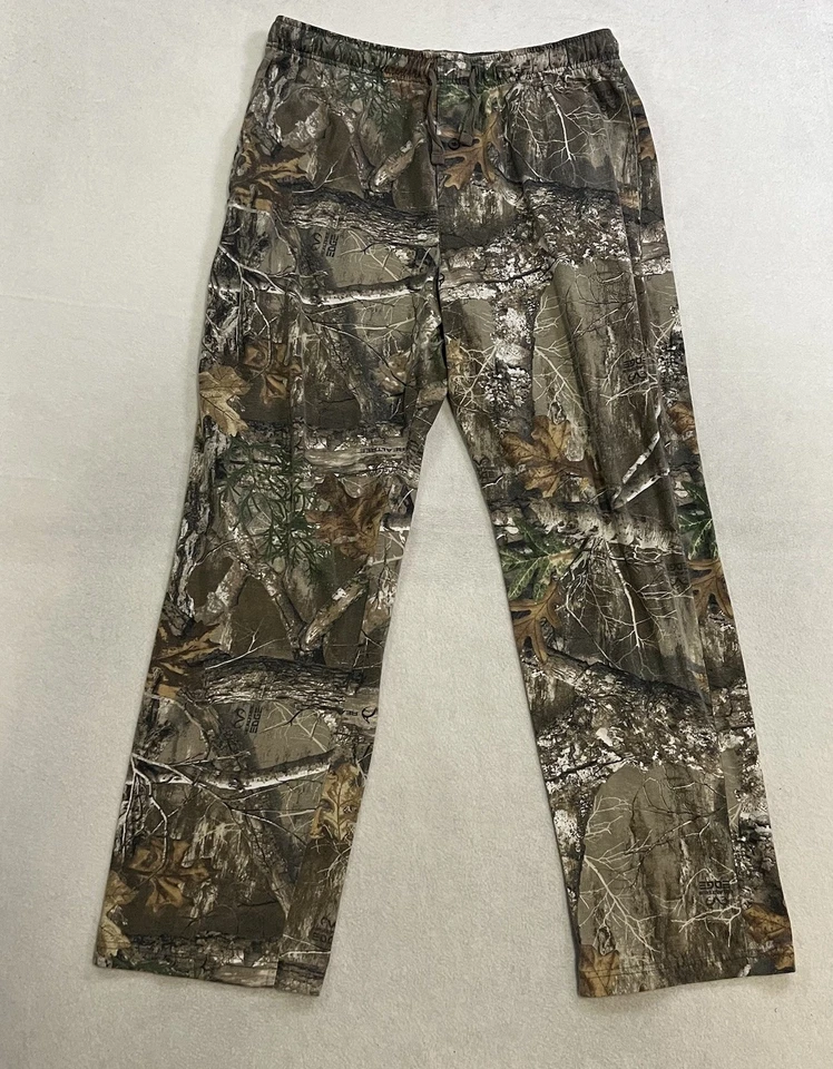 Magellan Outdoors Men’s Size Large RealTree Edge Fleece Lounge Sleep Pants - Image 1 of 4