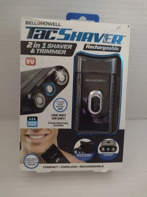 Recortadora de afeitar Bell and Howell TacShaver recargable 2 en 1 Foto 1 de 3