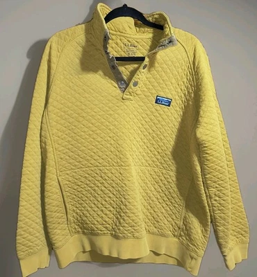 Sudadera acolchada LL Bean para hombre cuello falso vino profundo talla grande Foto 1 de 4
