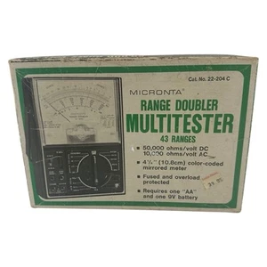 Micronta 22-204c Range Doubler Multi-tester 43 Ranges 50,000 Ohms/Volts - In Box - Picture 1 of 8